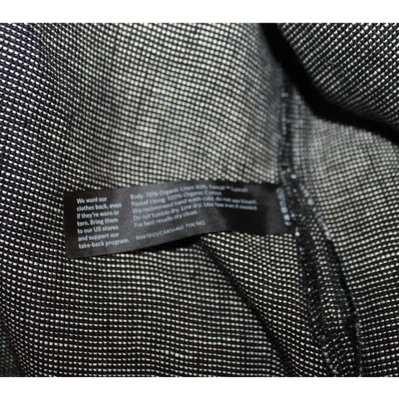 Eileen Fisher Organic Linen Blend Open Front Jacket sz XS - Picture 4 of 4